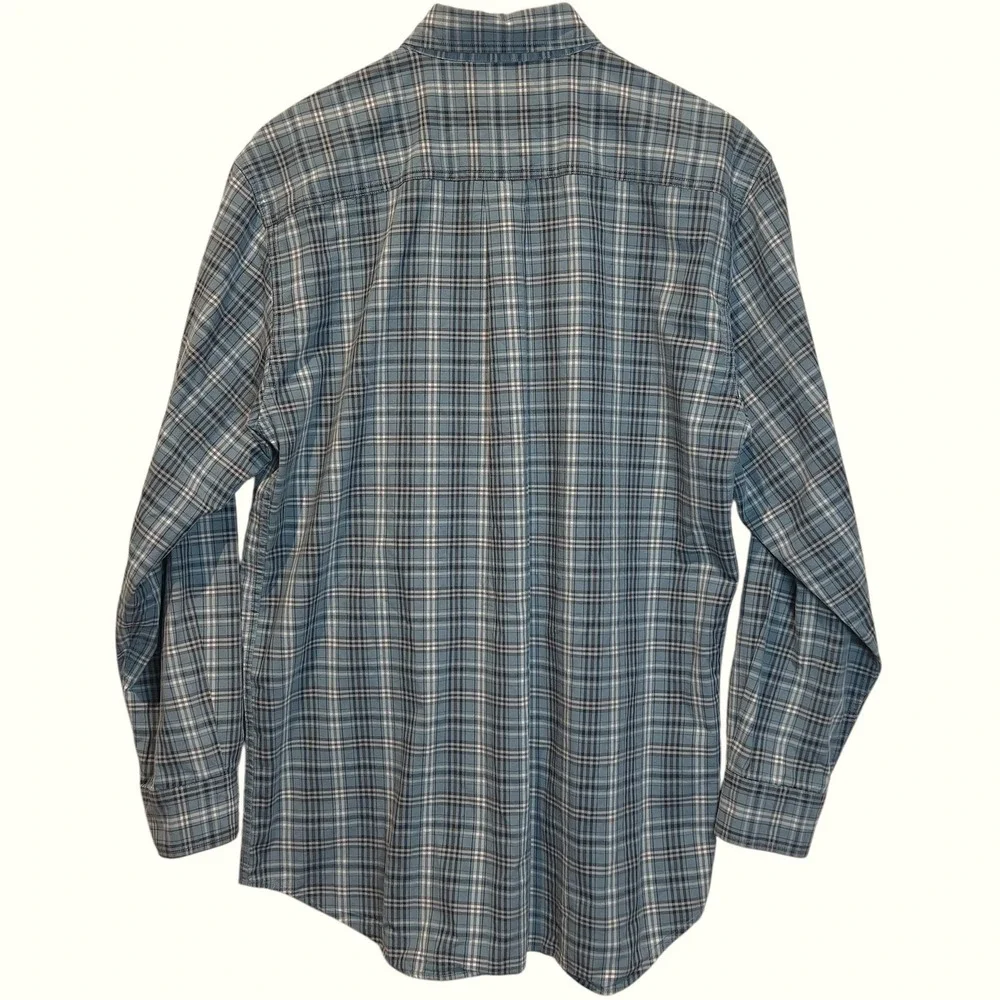 Carhartt‎ Plaid Button Down Long Sleeve 100% Cotton Pocket Casual Shirt Mens Med